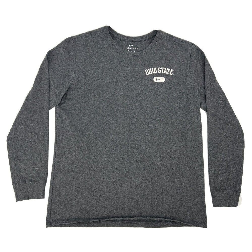 The Ohio‎ State Buckeyes Sweatshirt Women's XL Gray Nike Long Sleeve Crew Neck